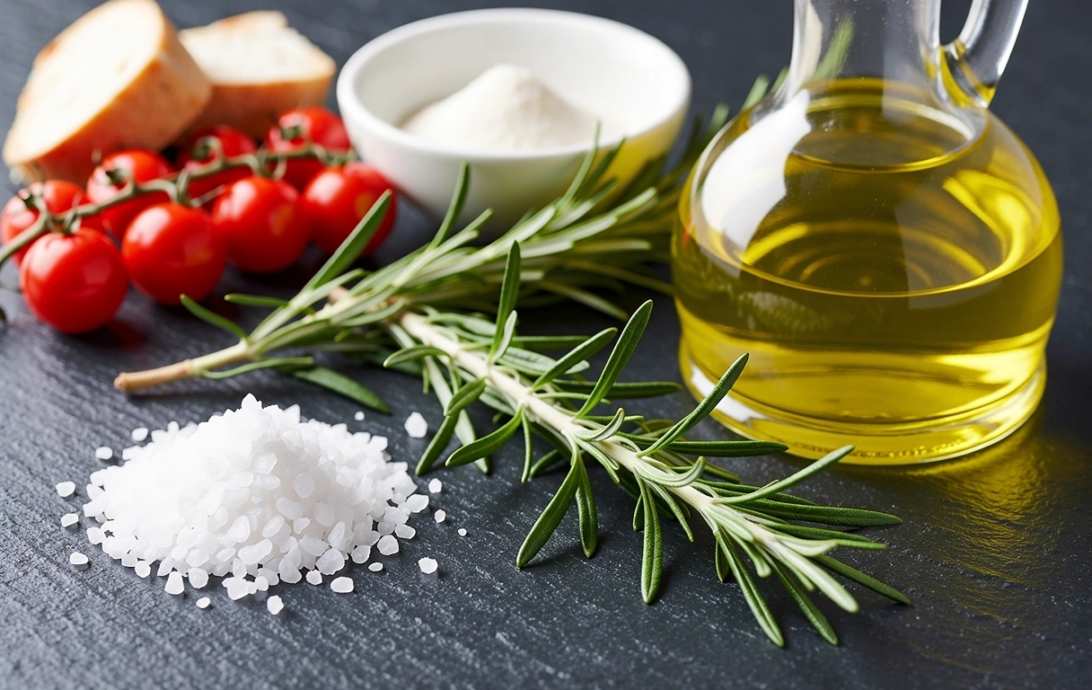 Frische mediterrane Zutaten